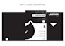 do color separation in label white color, hybrid, uv